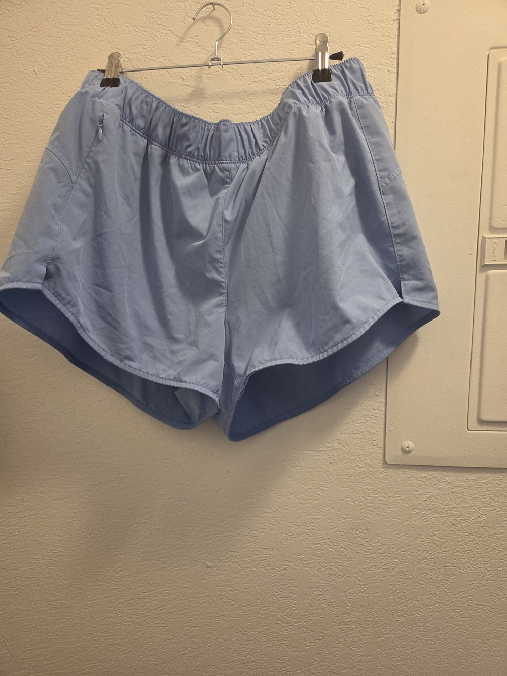 Old Navy Light Blue Women's Athletic Shorts with Elastic Waistband
